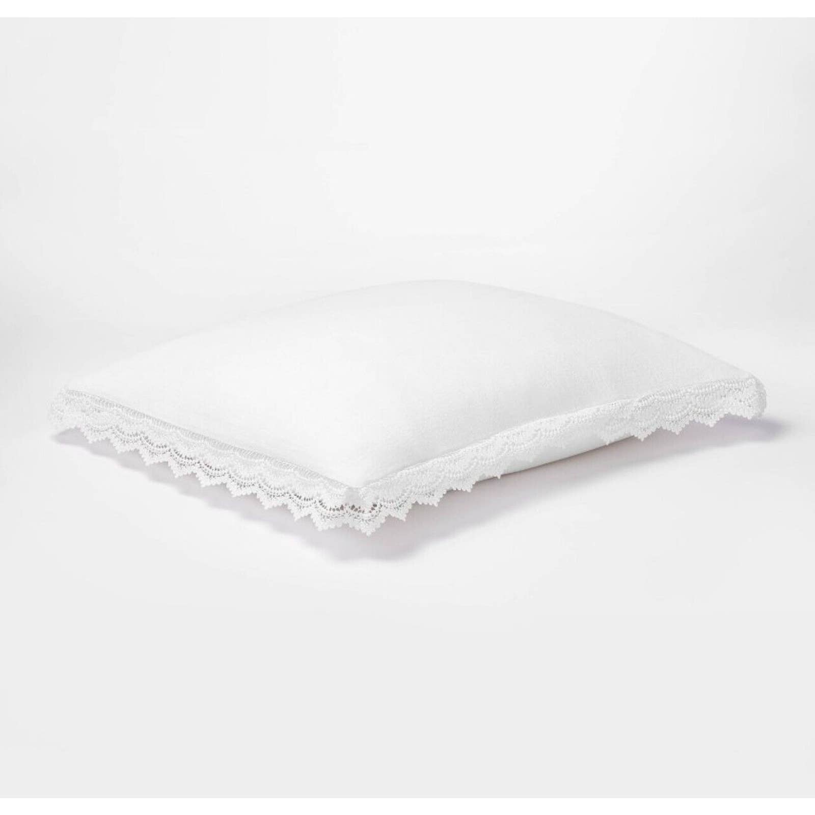 King Lace Border Cotton Slub Comforter & Sham Set White - Threshold Designed with Studio McGee